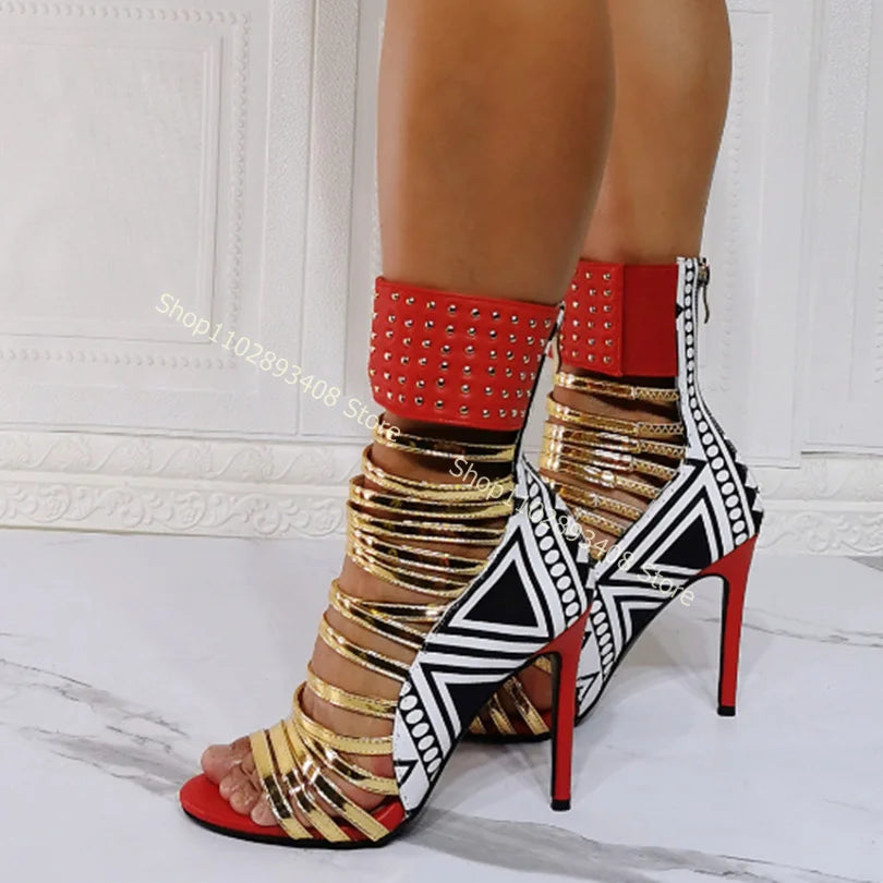 Print Pattern Heels