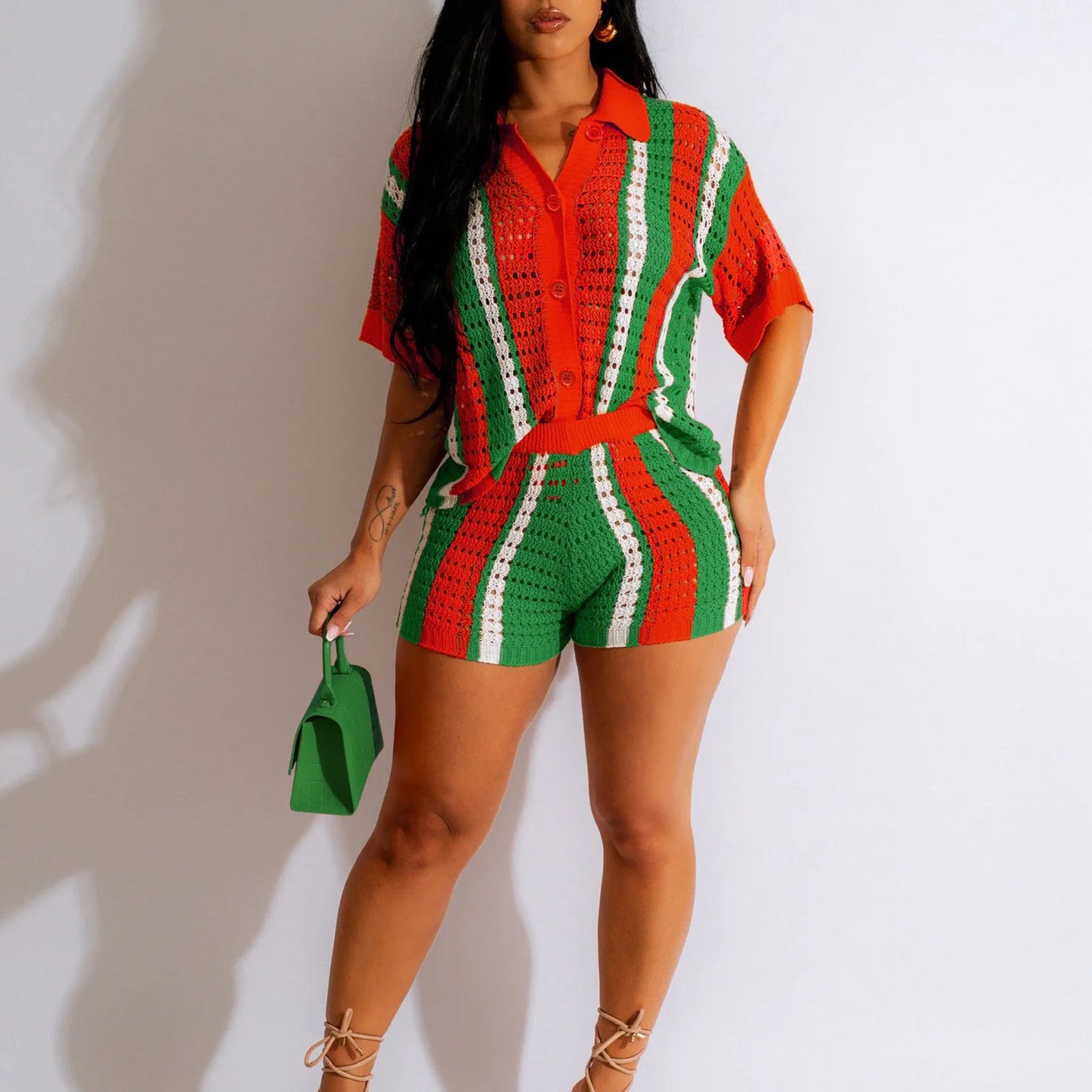 Two 2 Piece Crochet Outfit