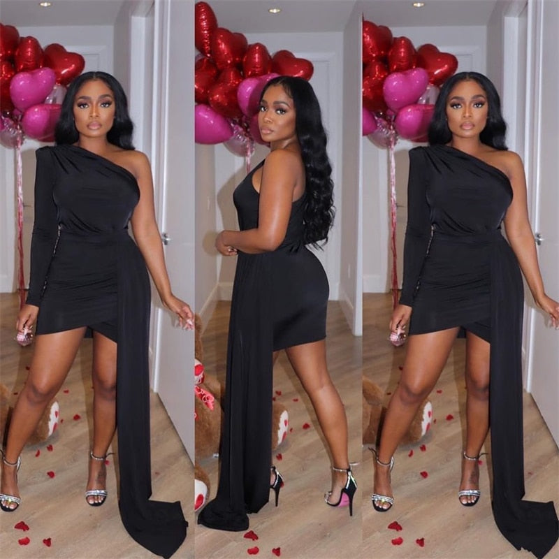 Party Dress One Shoulder