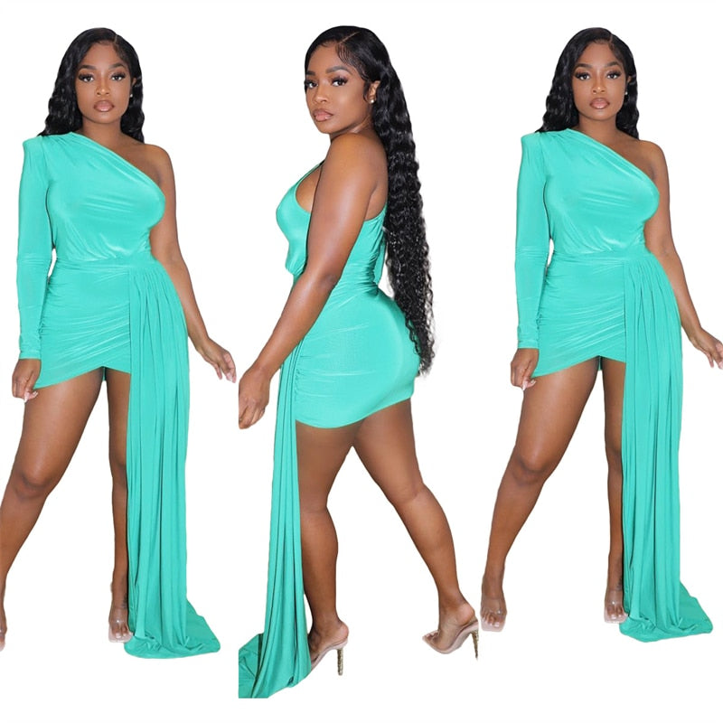 Party Dress One Shoulder