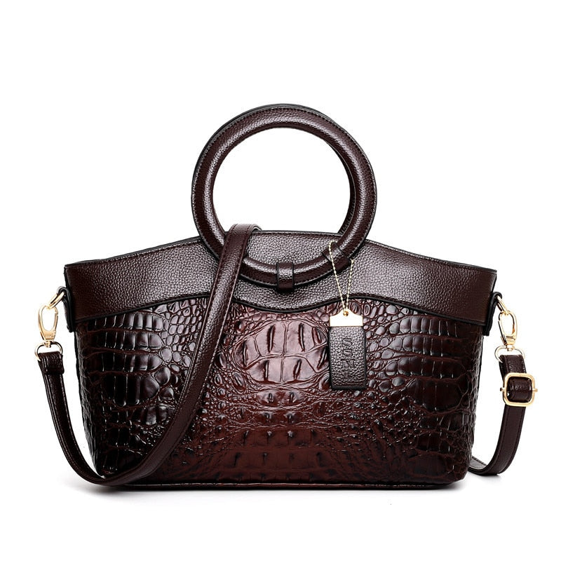 Luxury Crocodile Leather Handbag