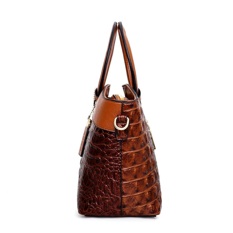 Luxury Crocodile Leather Handbag