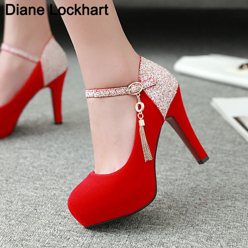 Bling Tassel High Heels