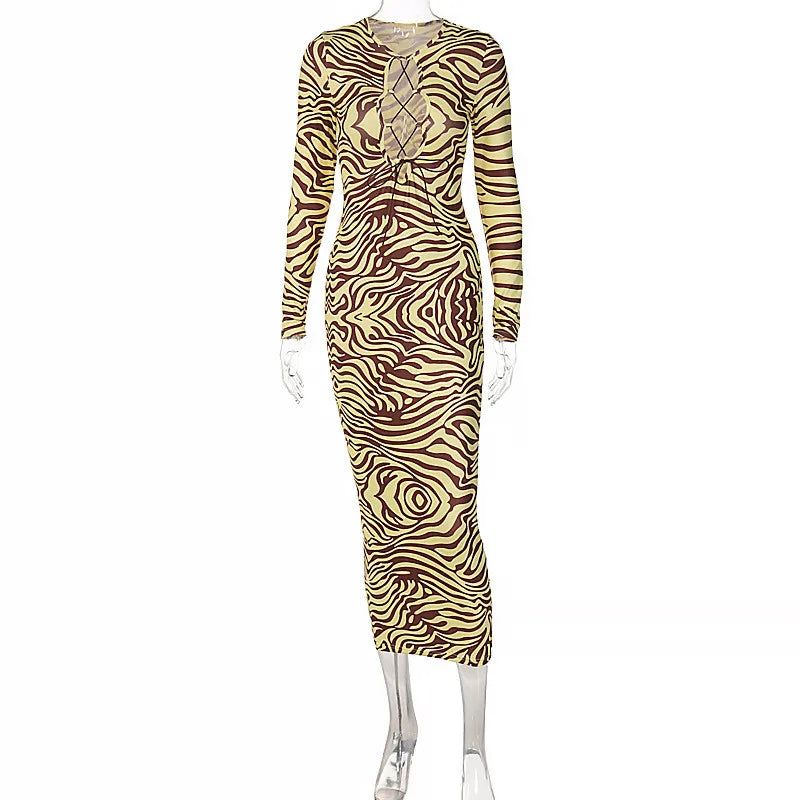 Long Sleek Print Dresses