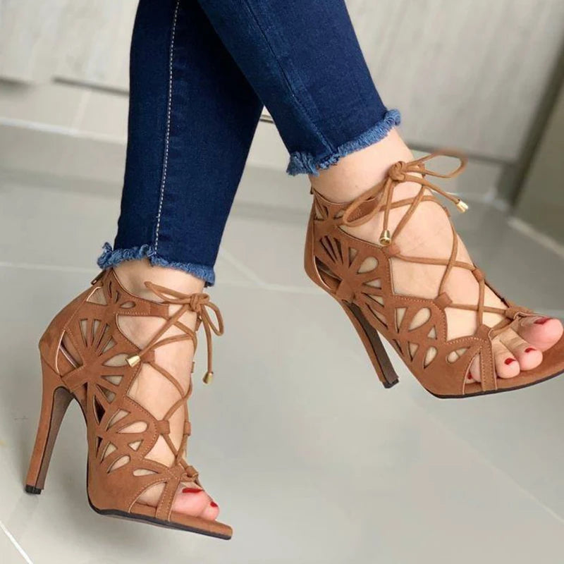 Stylish Cross-Tied Sandals