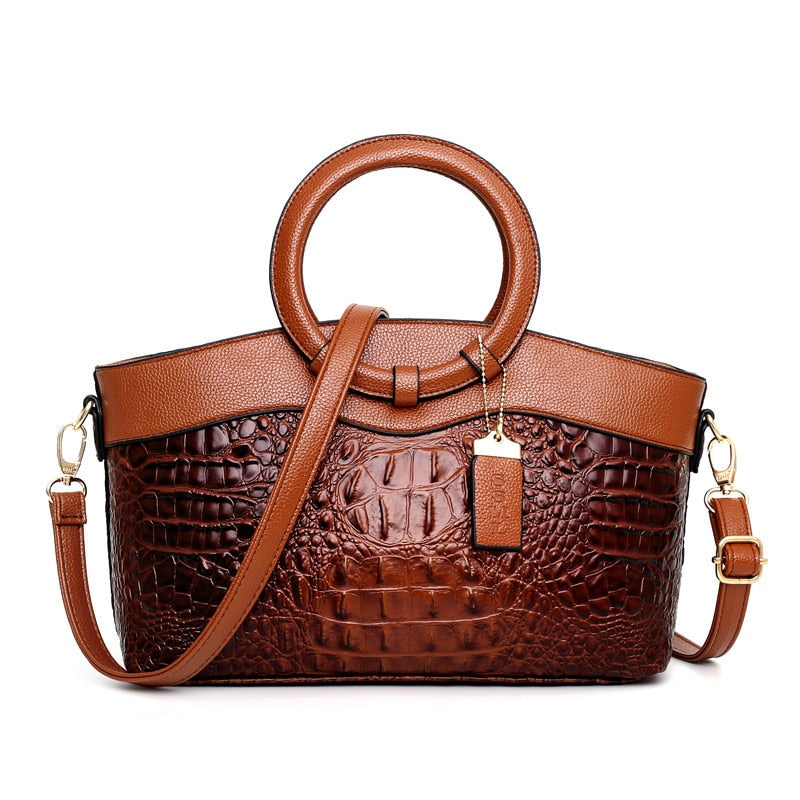 Luxury Crocodile Leather Handbag