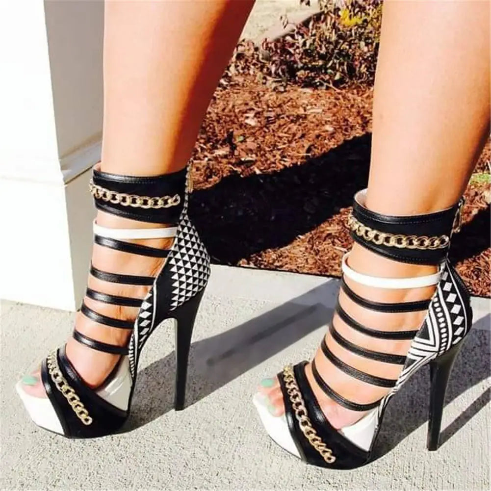 Buckle Chain Strap Platform