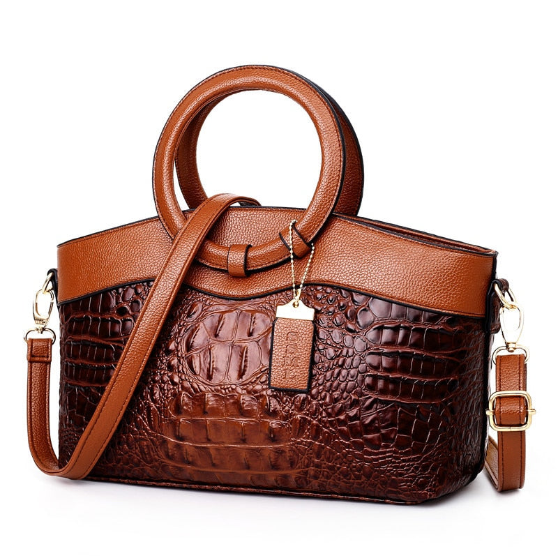 Luxury Crocodile Leather Handbag