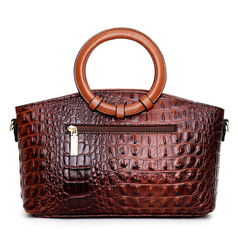 Luxury Crocodile Leather Handbag