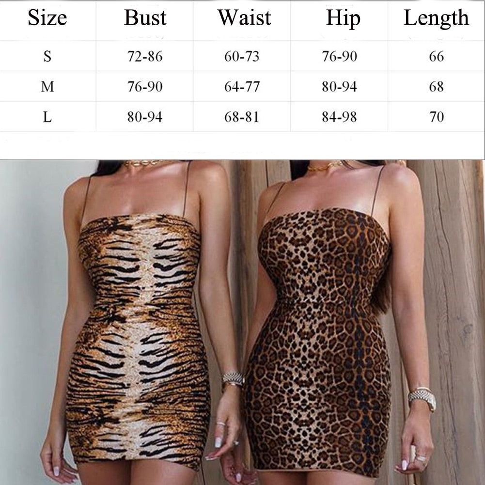 Animal Print Mini Dress