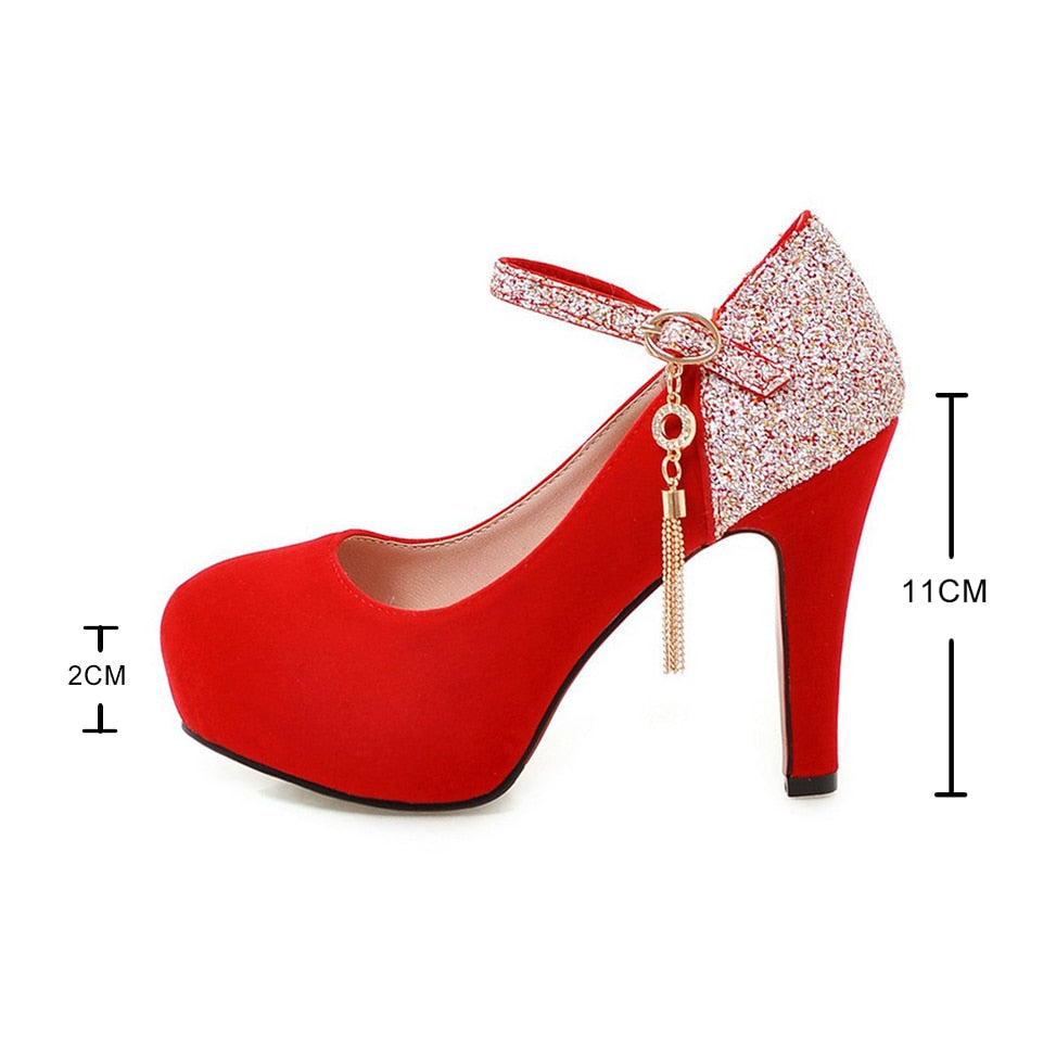 Bling Tassel High Heels