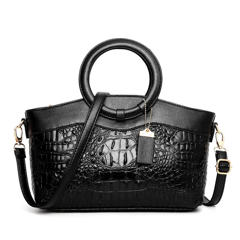 Luxury Crocodile Leather Handbag