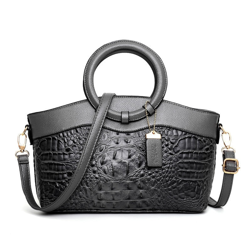 Luxury Crocodile Leather Handbag