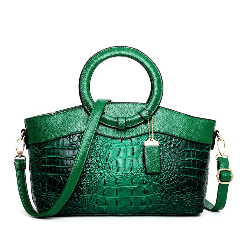 Luxury Crocodile Leather Handbag