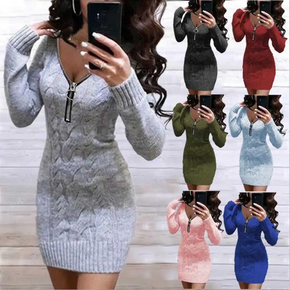 Knitted Sweater Dress