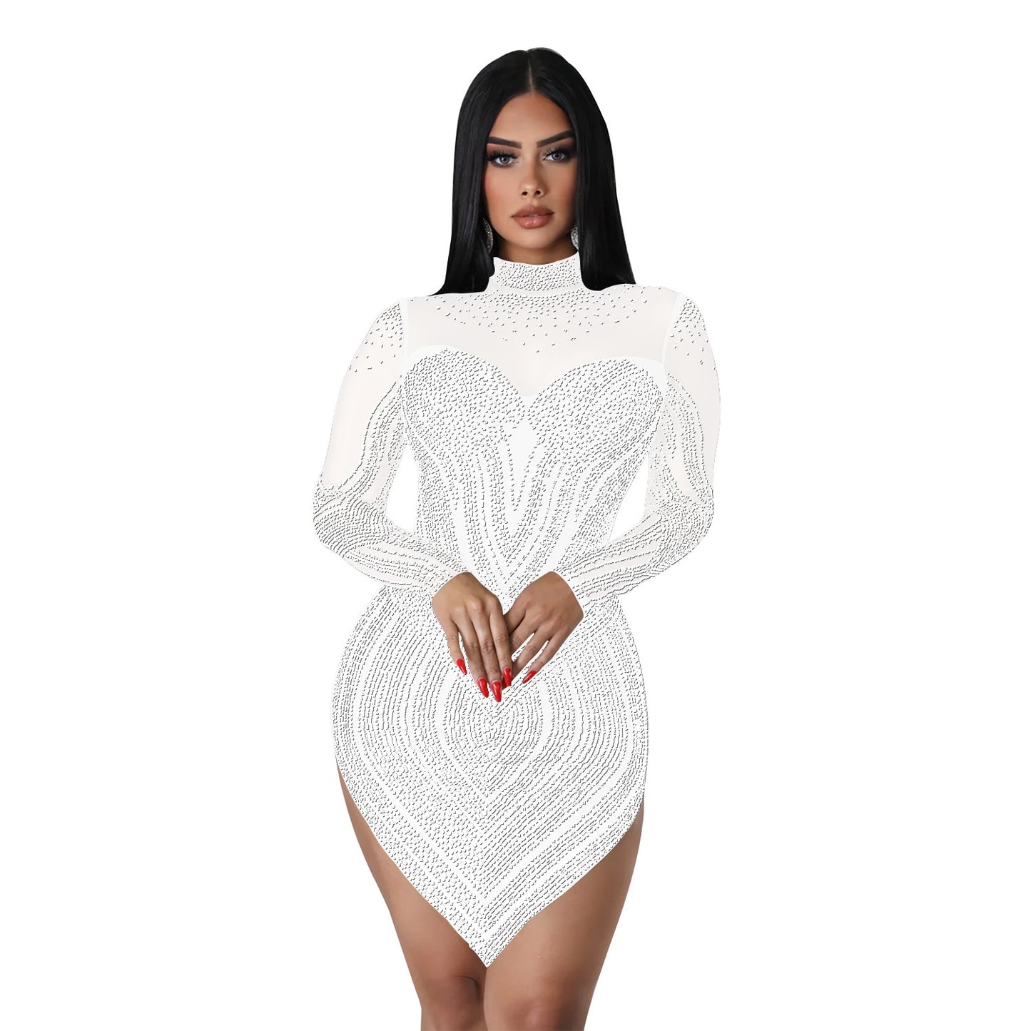 Diamond V- Cut Dress