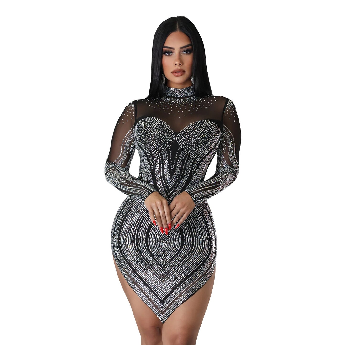 Diamond V- Cut Dress