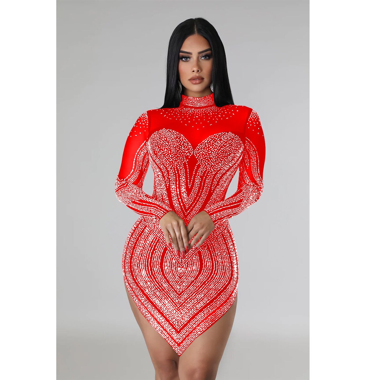 Diamond V- Cut Dress