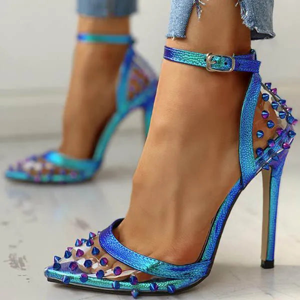 Rivetted High Heels