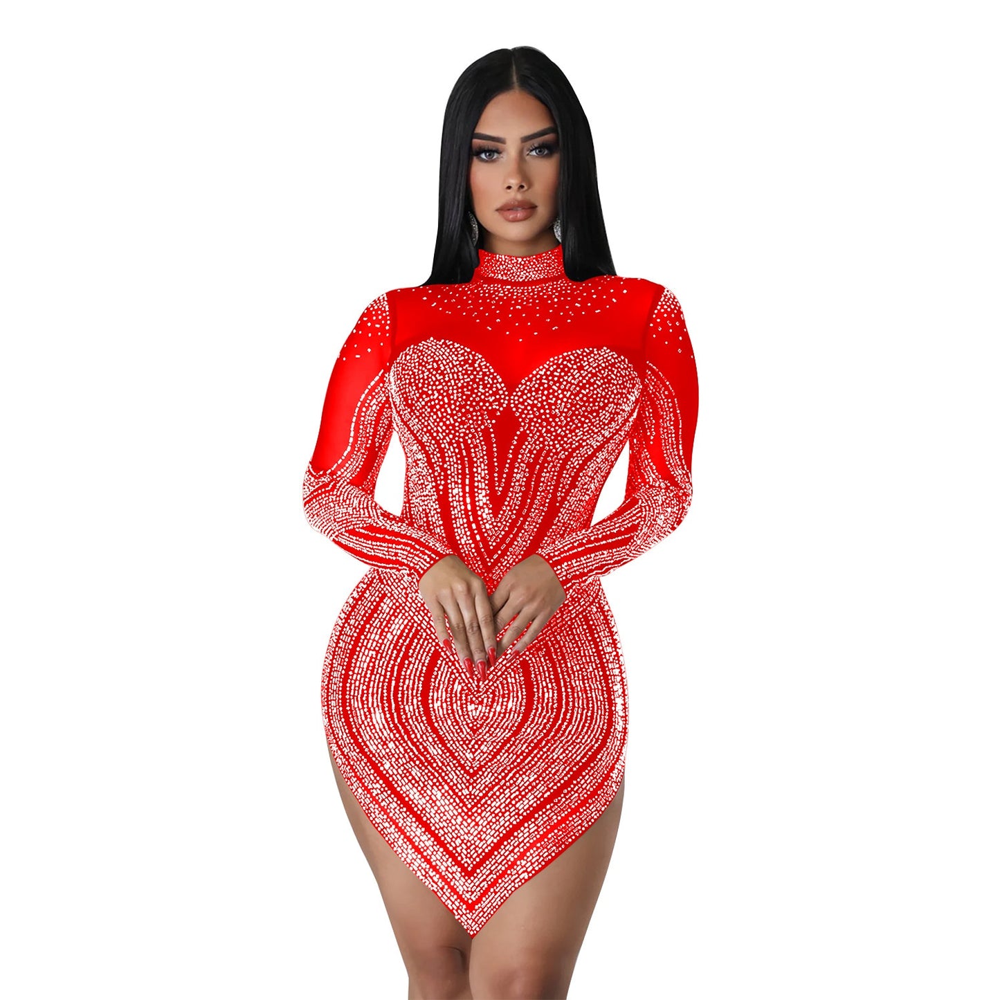 Diamond V- Cut Dress