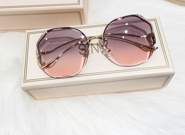 Fashion Tea Gradient Sunglasses