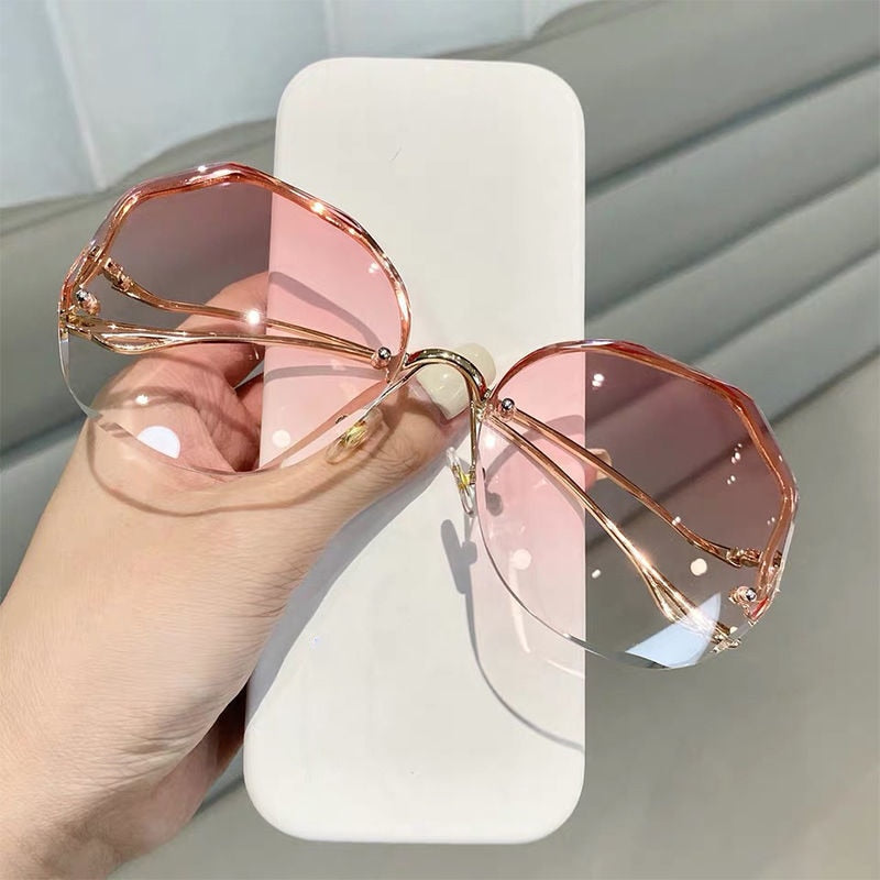 Fashion Tea Gradient Sunglasses