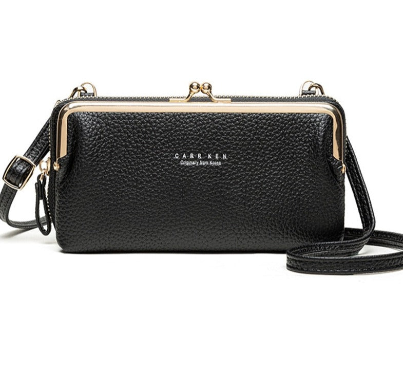 Matte Leather Crossbody Bag