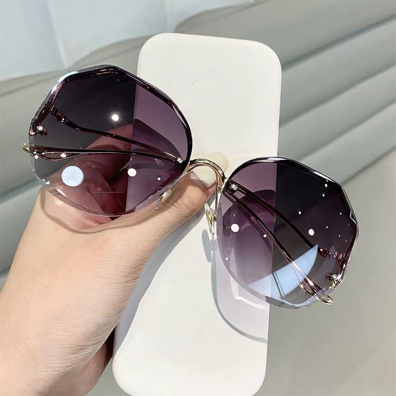 Fashion Tea Gradient Sunglasses