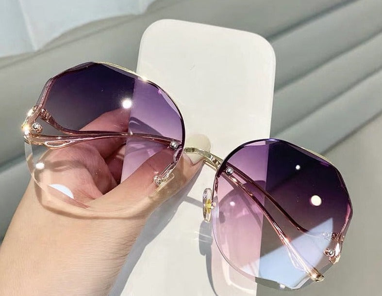 Fashion Tea Gradient Sunglasses