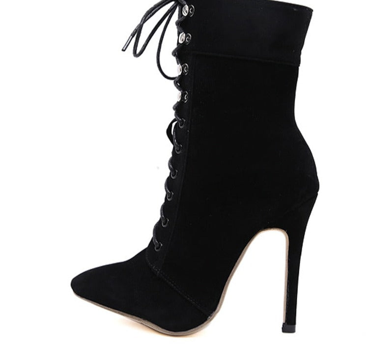 Winter Pointed Toe Ankle Boots