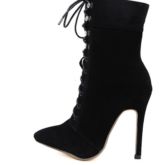 Winter Pointed Toe Ankle Boots