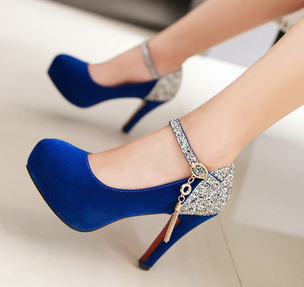 Bling Tassel High Heels