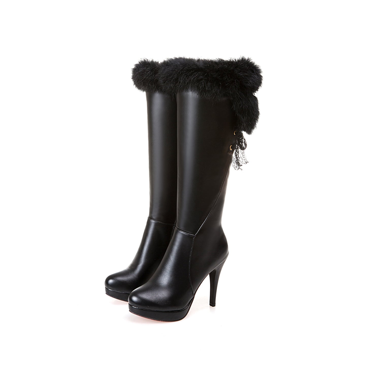 Knee High Fur Boots