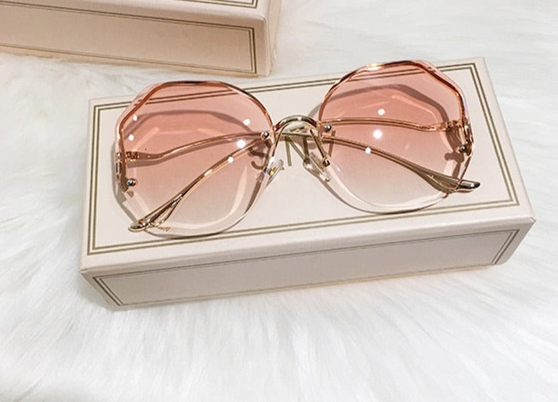 Fashion Tea Gradient Sunglasses