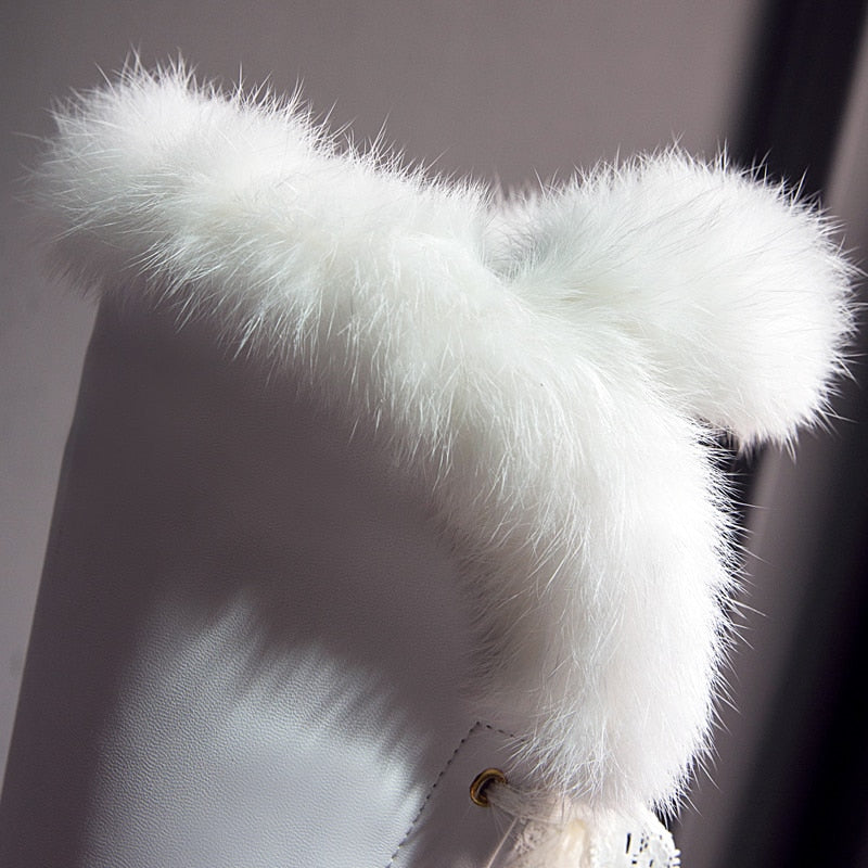 Knee High Fur Boots