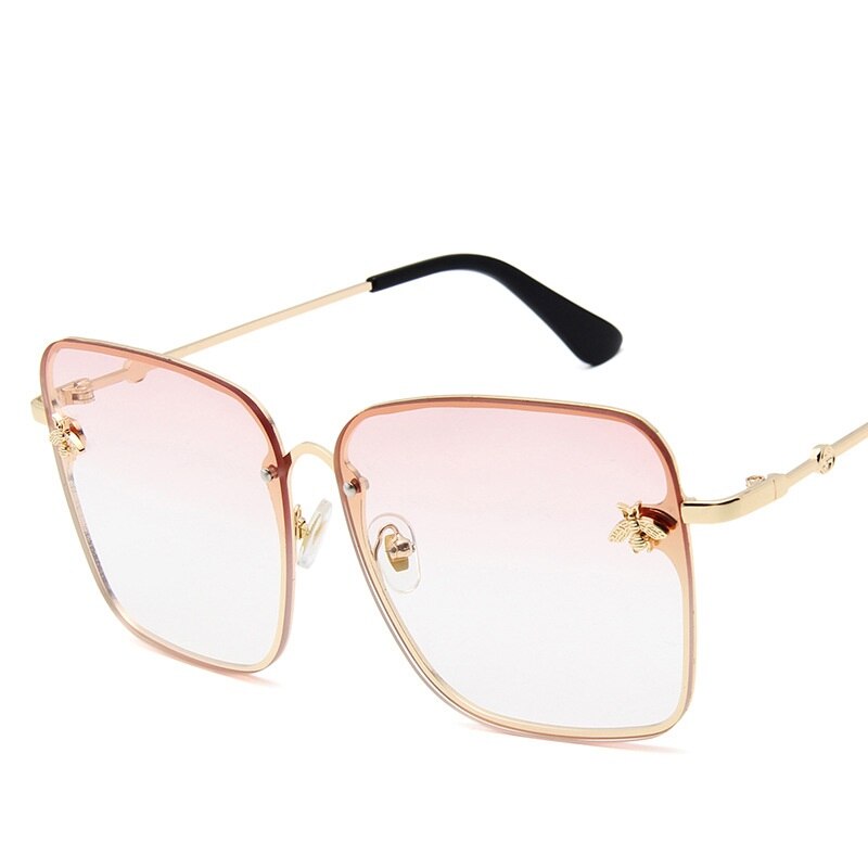 Rimless Square Bee Sunglasses