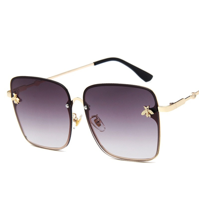 Rimless Square Bee Sunglasses